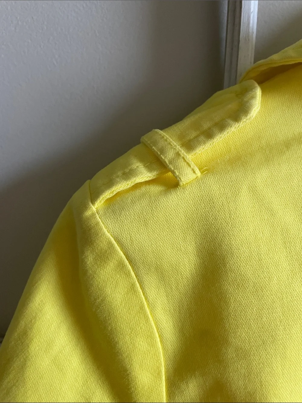 Old Navy Bright Yellow Double-Breasted Peacoat Jacket